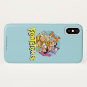 The Flintstones and Rubbles Family Graphic Case-Mate iPhone Hülle (Rückseite (Horizontal))