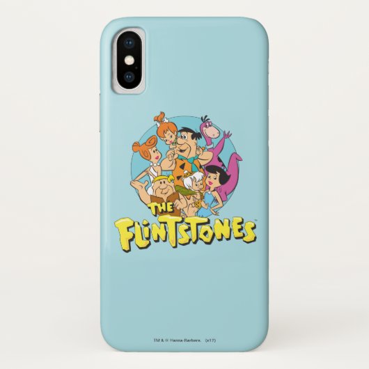 The Flintstones and Rubbles Family Graphic Case-Mate iPhone Hülle (Rückseite)