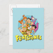 The Flintstones and Rubbles Family Graphic Postkarte (Vorne/Hinten)