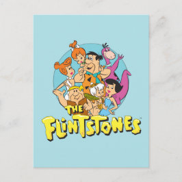 The Flintstones and Rubbles Family Graphic Postkarte