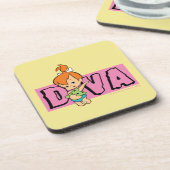The Flintstones | Pebbles - Little Diva Getränkeuntersetzer (Linke Seite)