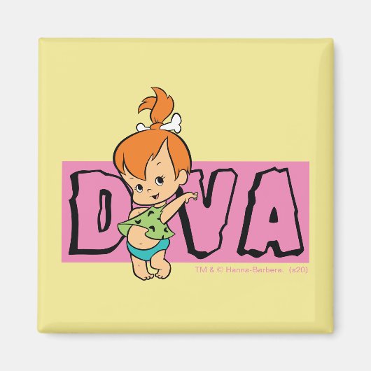 The Flintstones | Pebbles - Little Diva Magnet (Vorne)