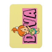 The Flintstones | Pebbles - Little Diva Magnet (Vertikal)