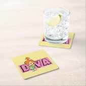 The Flintstones | Pebbles - Little Diva Rechteckiger Pappuntersetzer (Vor Ort)