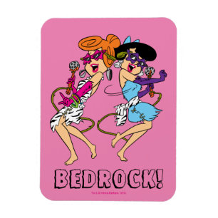 The Flintstones   Wilma & Betty Rock Stars Magnet