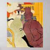 The Flirt (Ein Engländer) von Toulouse Lautrec Poster (Vorne)