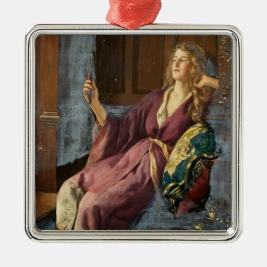 The Flirty Minx (by John Collier) Ornament Aus Metall (Vorne)
