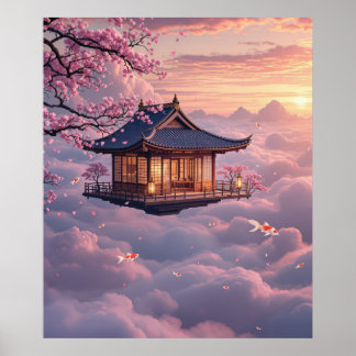 The Floating Teahouse: Dreams of Cherry Blossom Sk Poster