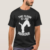 The Floor is Lava Parkour T-Shirt (Vorderseite)