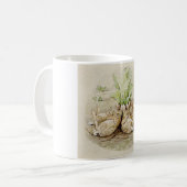 The Flopsy Bunnies Asleep (von Beatrix Potter) Kaffeetasse (Vorderseite Links)