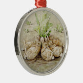 The Flopsy Bunnies Asleep (von Beatrix Potter) Ornament Aus Metall (Rechts)