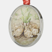 The Flopsy Bunnies Asleep (von Beatrix Potter) Ornament Aus Metall (Links)