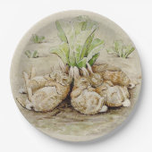 The Flopsy Bunnies Asleep (von Beatrix Potter) Pappteller (Vorderseite)