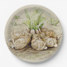 The Flopsy Bunnies Asleep (von Beatrix Potter) Pappteller