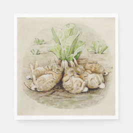 The Flopsy Bunnies Asleep (von Beatrix Potter) Serviette