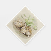 The Flopsy Bunnies Asleep (von Beatrix Potter) Serviette (Ecke)