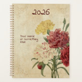 The "Flora's Fanfare" Carnation Planner Planer (Vorderseite)