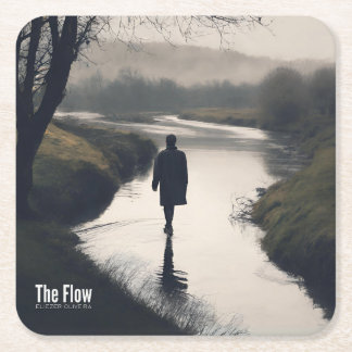 The Flow Rechteckiger Pappuntersetzer