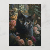 the flower cat postkarte (Vorderseite)