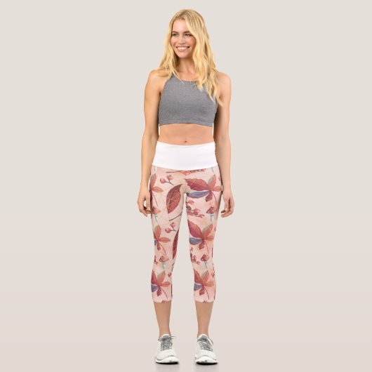 The Flower Fields Capri Leggings (Vorderseite)