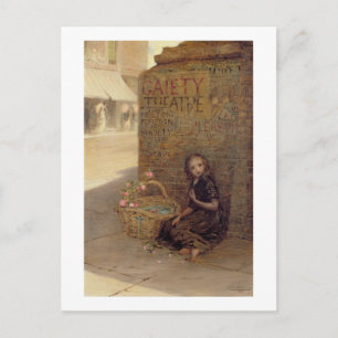 The Flower Girl, 1872 (oil on canvas) Postkarte