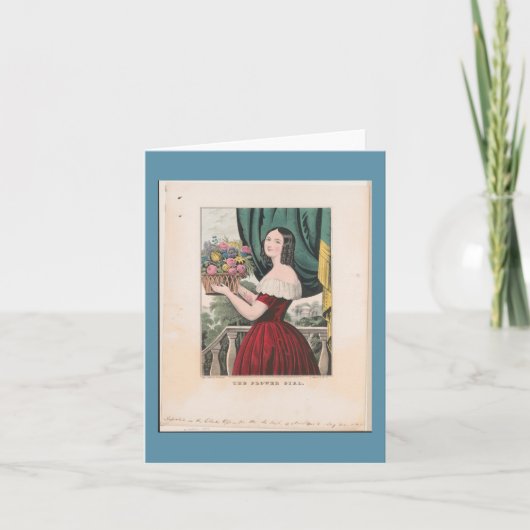"The Flower Girl" ~ The Blume Collection Card Karte (Vorderseite)