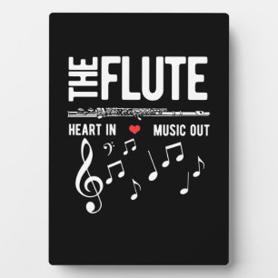 The Flute Heart In Music Out Fotoplatte