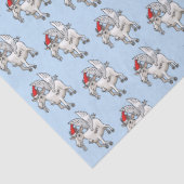 The Flying Christmas Goat Seidenpapier (Detail)