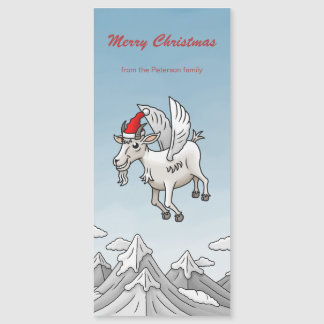 The Flying Goat's Christmas Magnetkarte