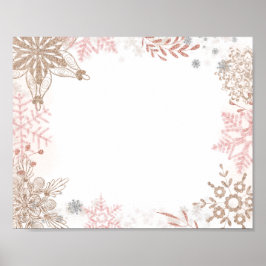 The Food Station Winter Wonderland Pink Gold Poste Poster