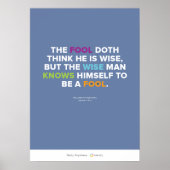 The Fool and the Wise Man Poster (Vorne)