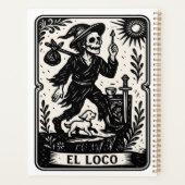 The Fool Tarot Card Art Print Planer (Rückseite)