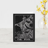 The Fool Tarot Card Court Jester Halloween Gothic Karte (Gelbe Blume)