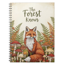 "The Forest Knows" - Autumnal-Notebook für den Coz
