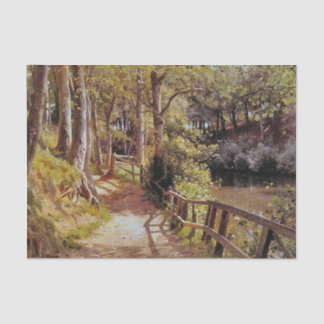 The Forest Path by Peder Mork Monsted Seidenpapier