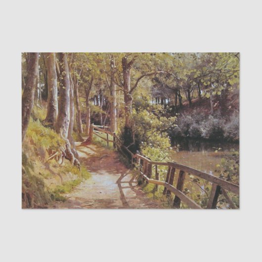 The Forest Path by Peder Mork Monsted Seidenpapier (Vorderseite)