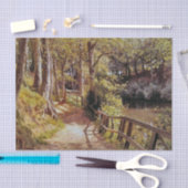 The Forest Path by Peder Mork Monsted Seidenpapier (Handwerk)