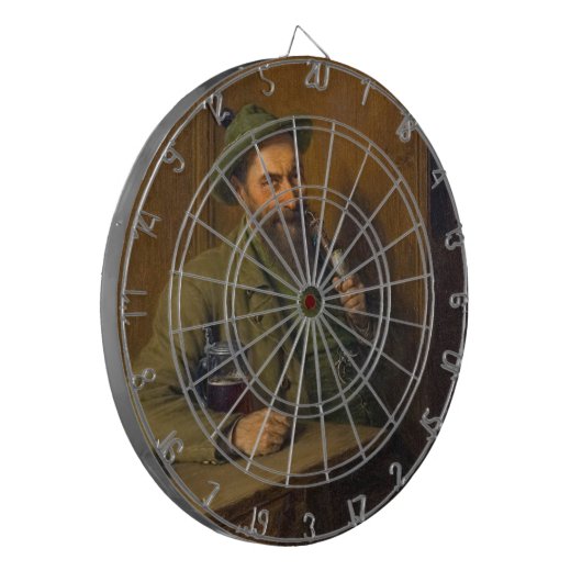 The Forest Ranger (von Eduard von Grützner) Dartscheibe (Vorderseite Links)