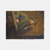 The Forest Ranger (von Eduard von Grützner) Fleecedecke (Vorderseite (Horizontal))