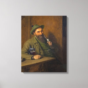 The Forest Ranger (von Eduard von Grützner) Leinwanddruck