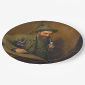 The Forest Ranger (von Eduard von Grützner) Pappteller (Schrägansicht)