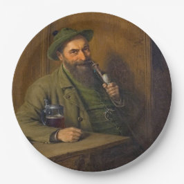 The Forest Ranger (von Eduard von Grützner) Pappteller
