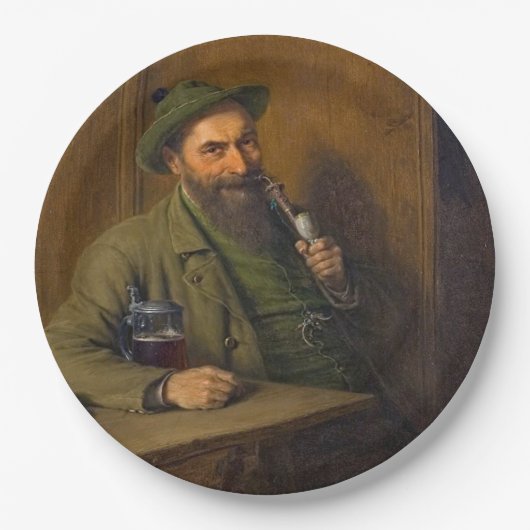 The Forest Ranger (von Eduard von Grützner) Pappteller (Vorderseite)