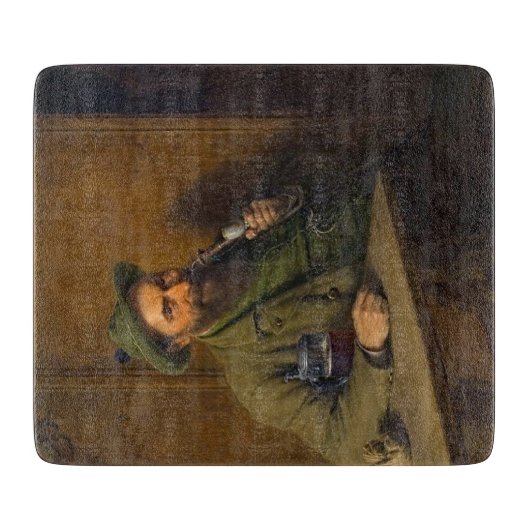 The Forest Ranger (von Eduard von Grützner) Schneidebrett (Vorderseite)