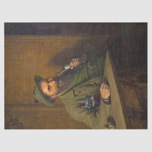 The Forest Ranger (von Eduard von Grützner) Seidenpapier (Vorderseite)