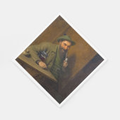 The Forest Ranger (von Eduard von Grützner) Serviette (Ecke)