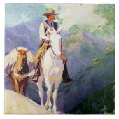 "The Forest Ranger" von W. Herbert Dunton Fliese (Vorderseite)