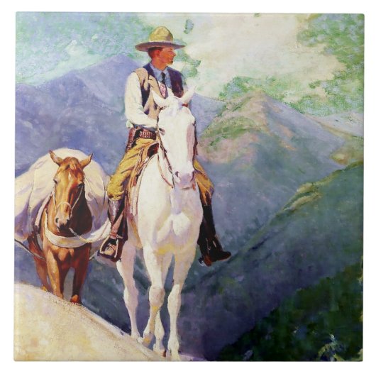 "The Forest Ranger" von W. Herbert Dunton Fliese (Vorderseite)