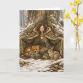 The Forest's Embrace Karte (Gelbe Blume)