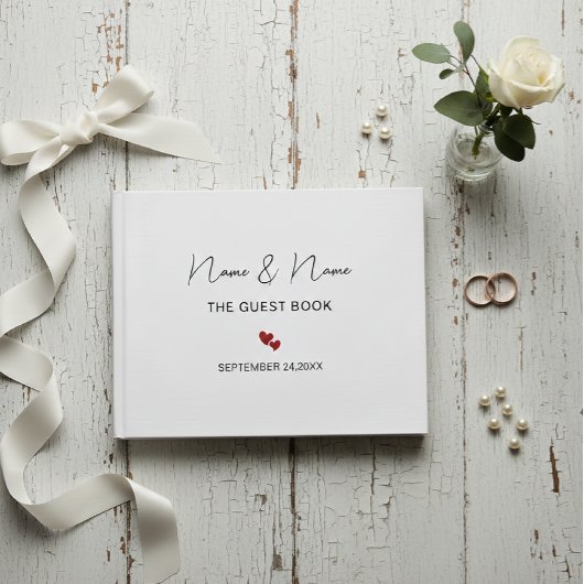 The Forever Chapter – Elegant Personalized Gästebuch